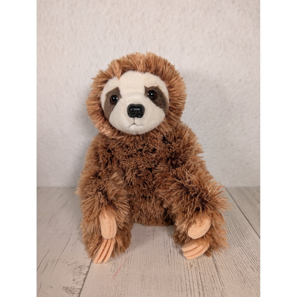 Douglas Simon Sloth Plush Brown Stuffed Animal Cuddle Toy 8 inch 3780